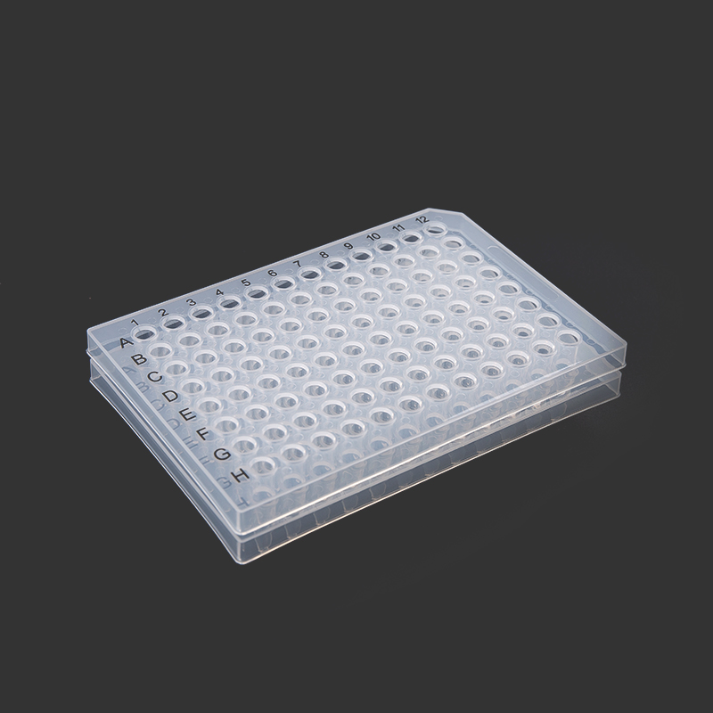 Placas de PCR de 96 pocillos con semifaldón